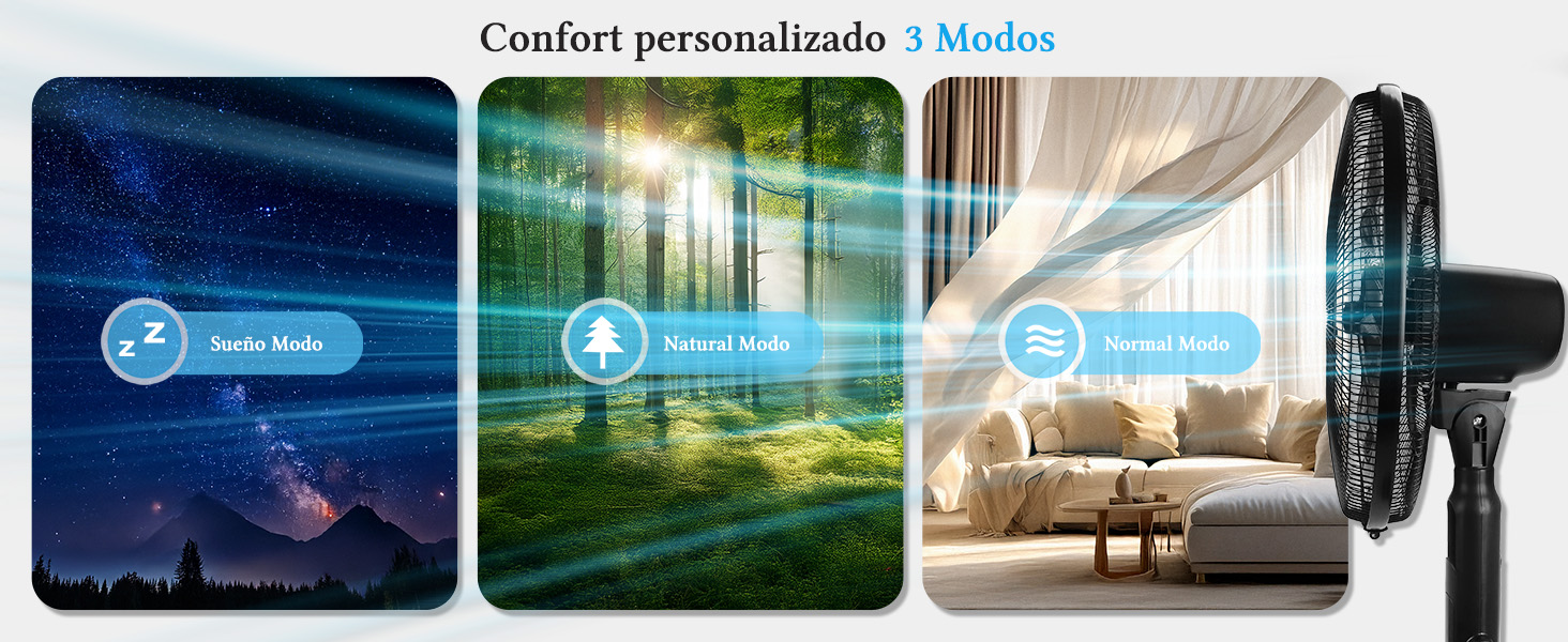 ventilador de pie silencioso