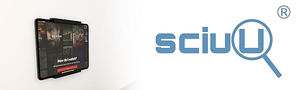 sciuU Soporte de Pared Universal para Tablets/Teléfono/Lector Electrónico/Control Remoto