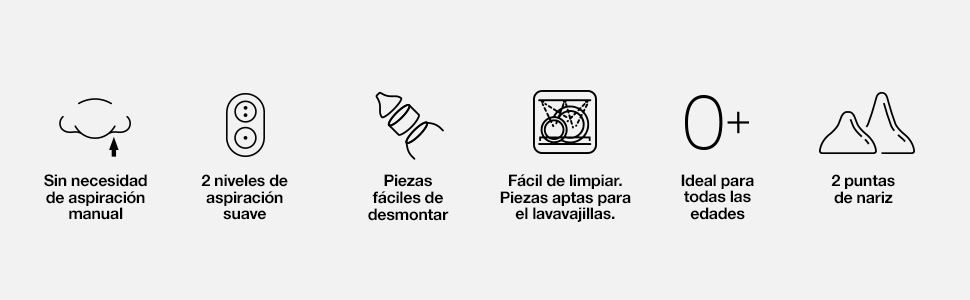 Braun; Aspirador Nasal; Eléctrico; Todas las Edades; Congestión Nasal; Rápido; Suave