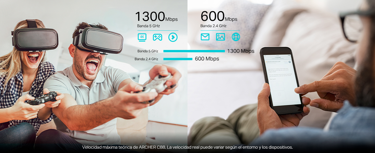 Archer C88 - Router Wi-Fi Doble Banda AC1900