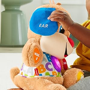 Fisher Price bebes peluches motricidad sensorial primeros descubrimientos perrita