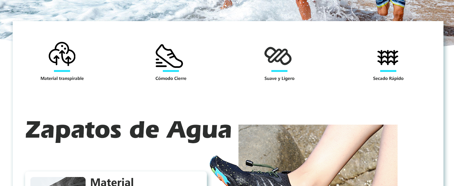 Zapatillas de Agua para Hombre Mujer