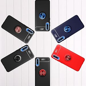Funda Samsung Galaxy A50 con Anillo Imán placa metálica