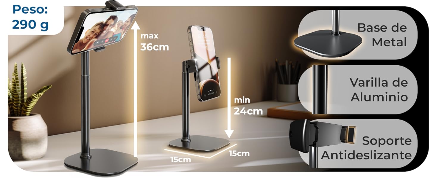 soporte para teléfono móvil ajustable