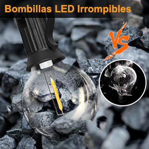 luz led solar exterior guirnalda