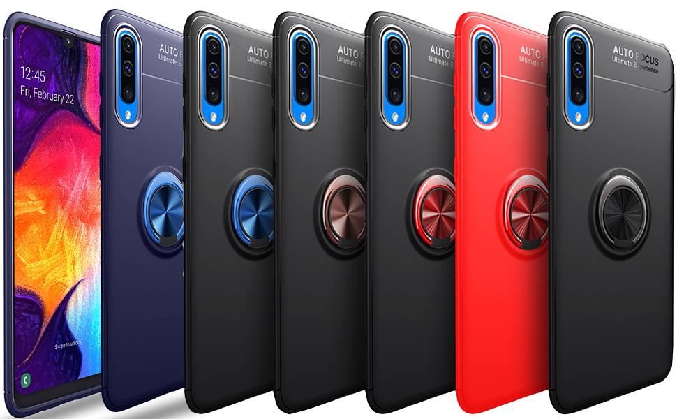 Funda Samsung Galaxy A50 con Anillo Imán placa metálica