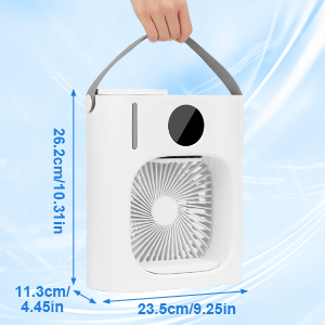 4 en 1 Mini Refrigerador de Aire Móvil Ventilador