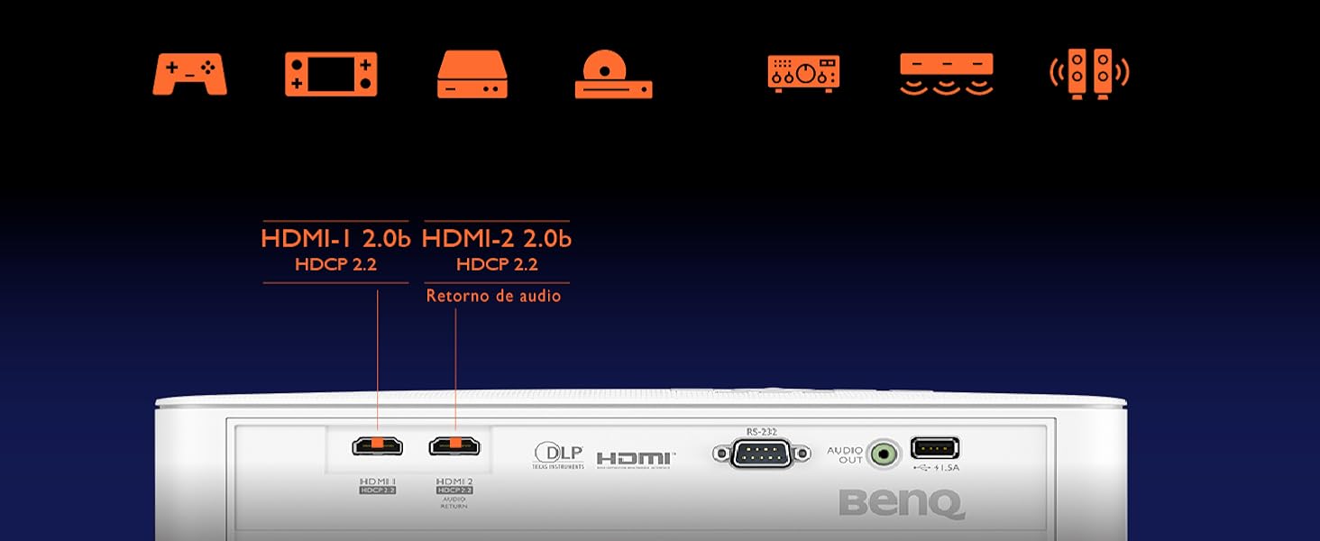 El BenQ TK700 ofrece doble conectividad HDMI 2.0b y compatibilidad con PS5, Xbox Series X