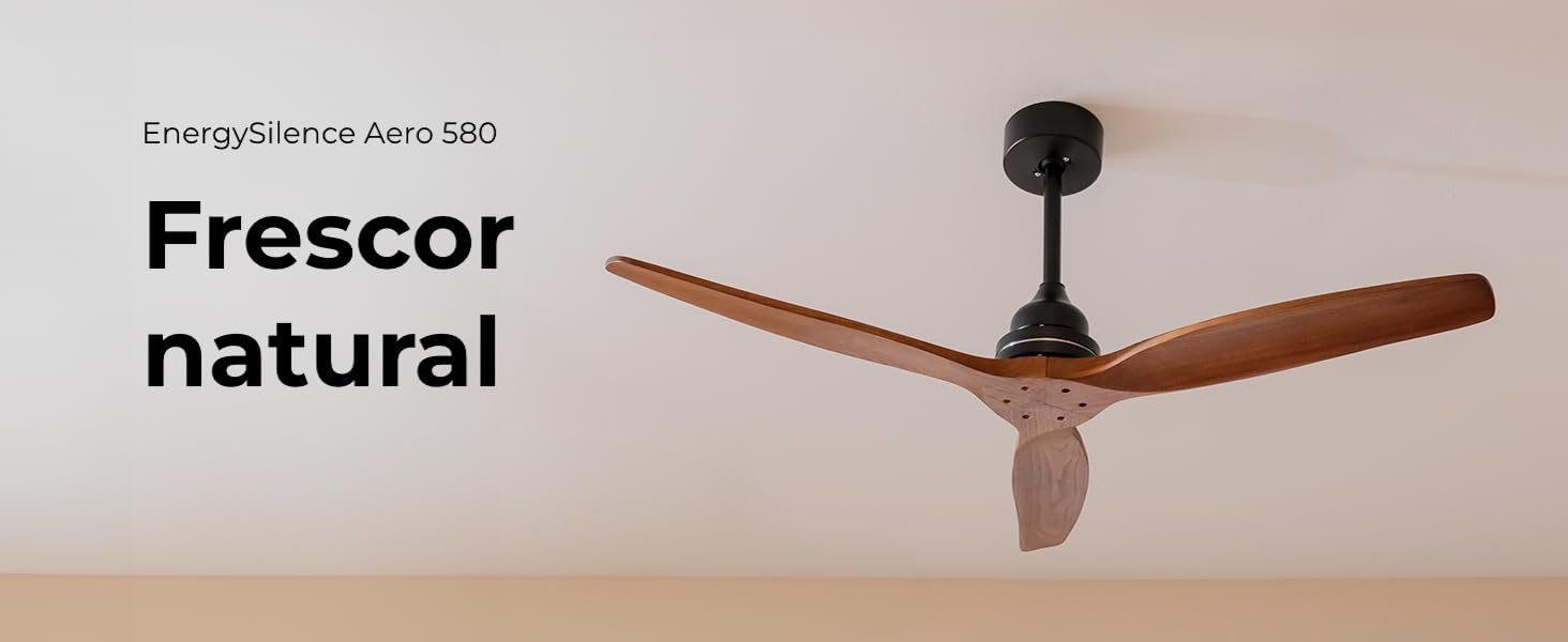 ventiladores de techo; ventiladores de techo con luz; lampara cecotec; EnergySilence Aero 570