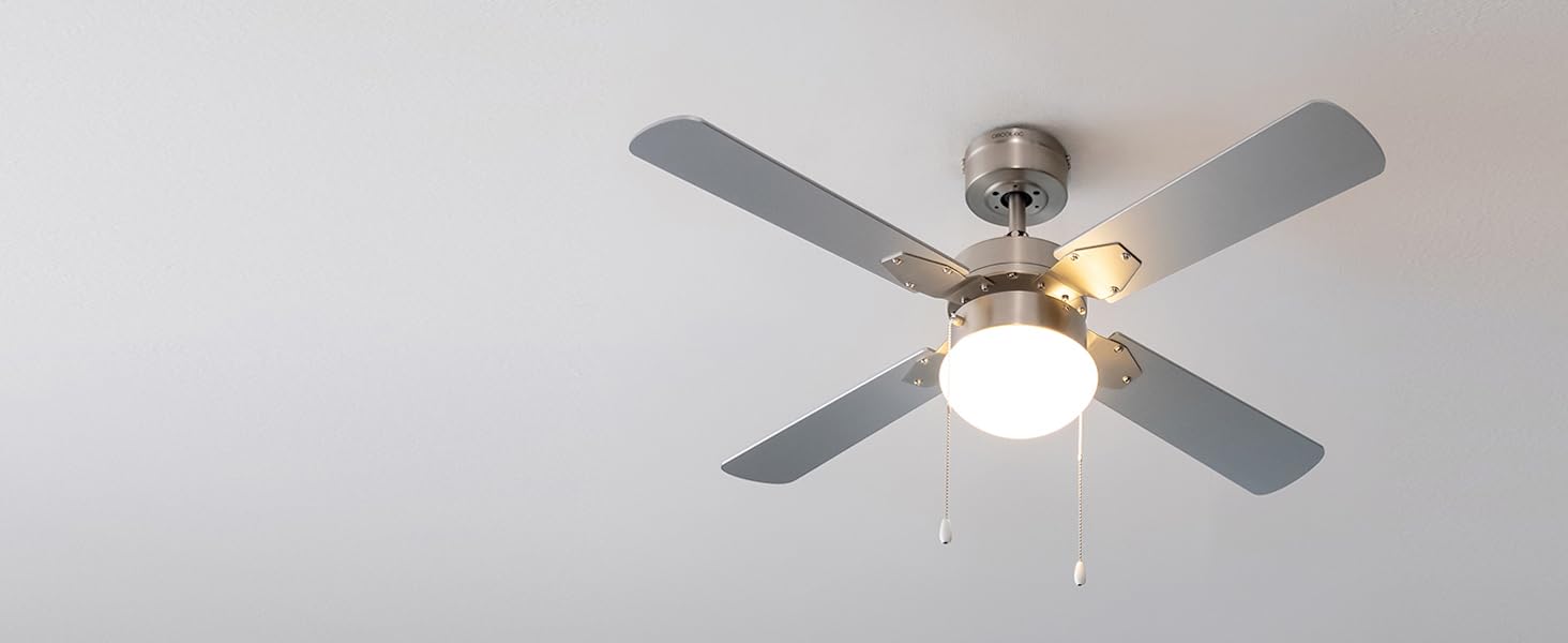 ventilador de techo; ventilador de techo con luz; lampara ventilador; cecotec; EnergySilence Aero