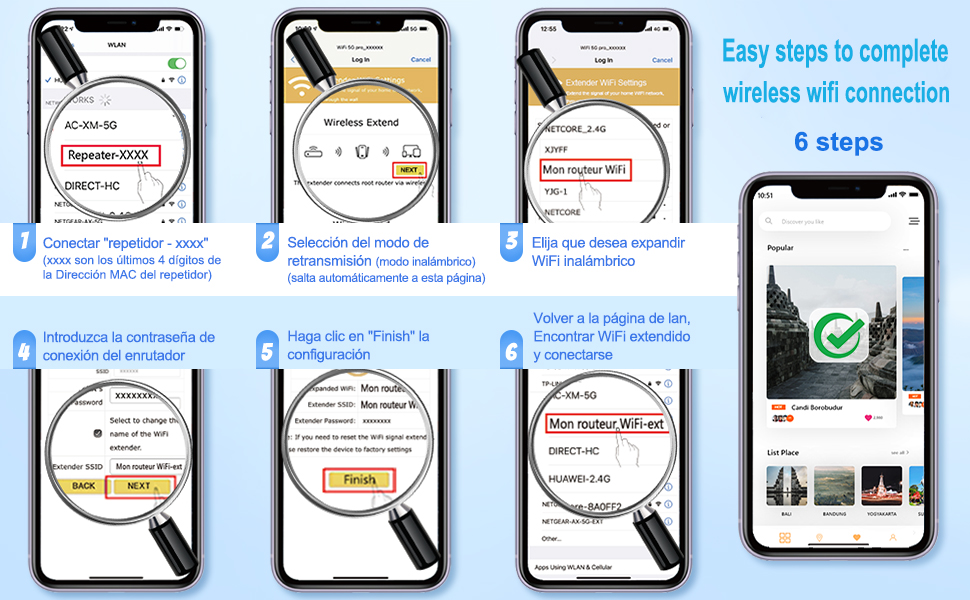 Instalación simple del repetidor wifi
