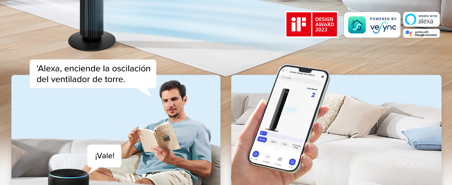 Demostración de la interfaz de la aplicación móvil que muestra las funciones de mensajería y videochat, con las insignias de certificación en la parte inferior.