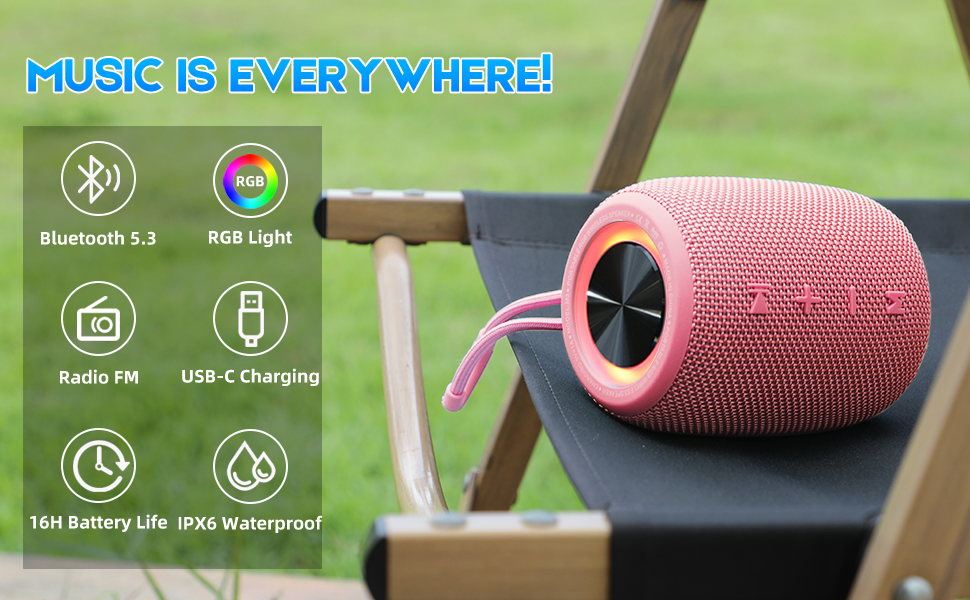 Altavoz Bluetooth Portátil Impermeable