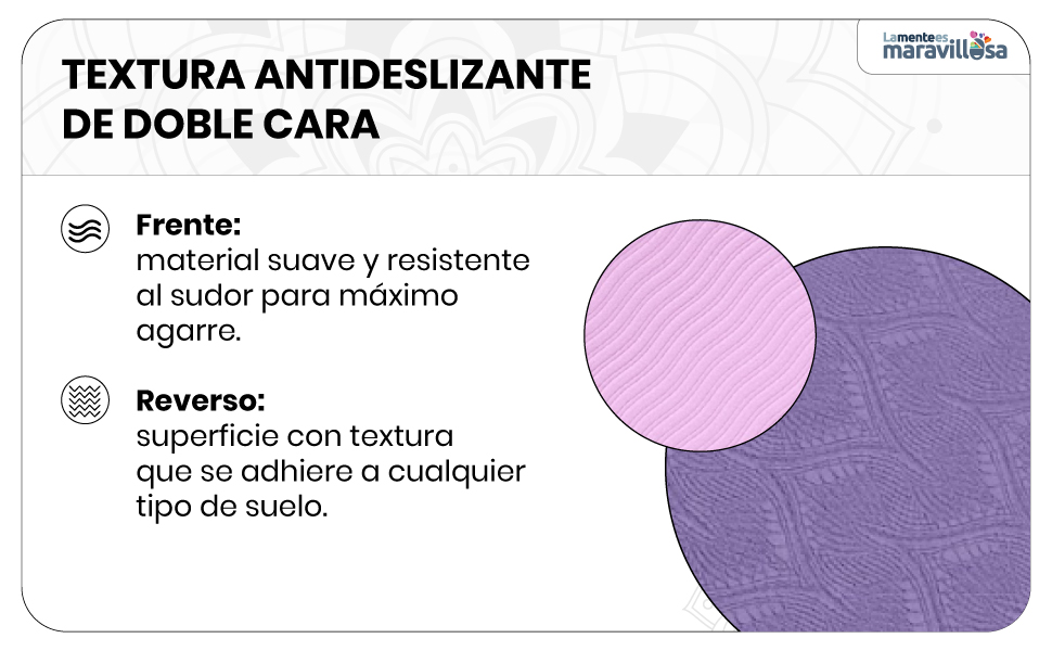 Textura antideslizante de doble cara