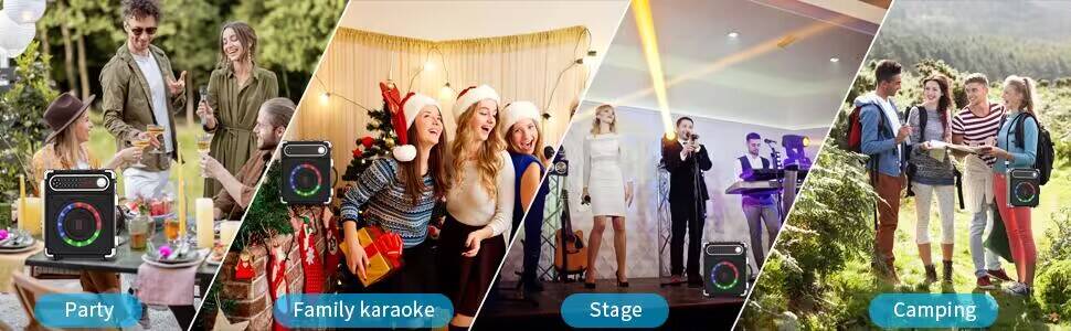 karaoke 2 microfonos inalambricos karaoke infantil portail partybox bluetooth karaoke