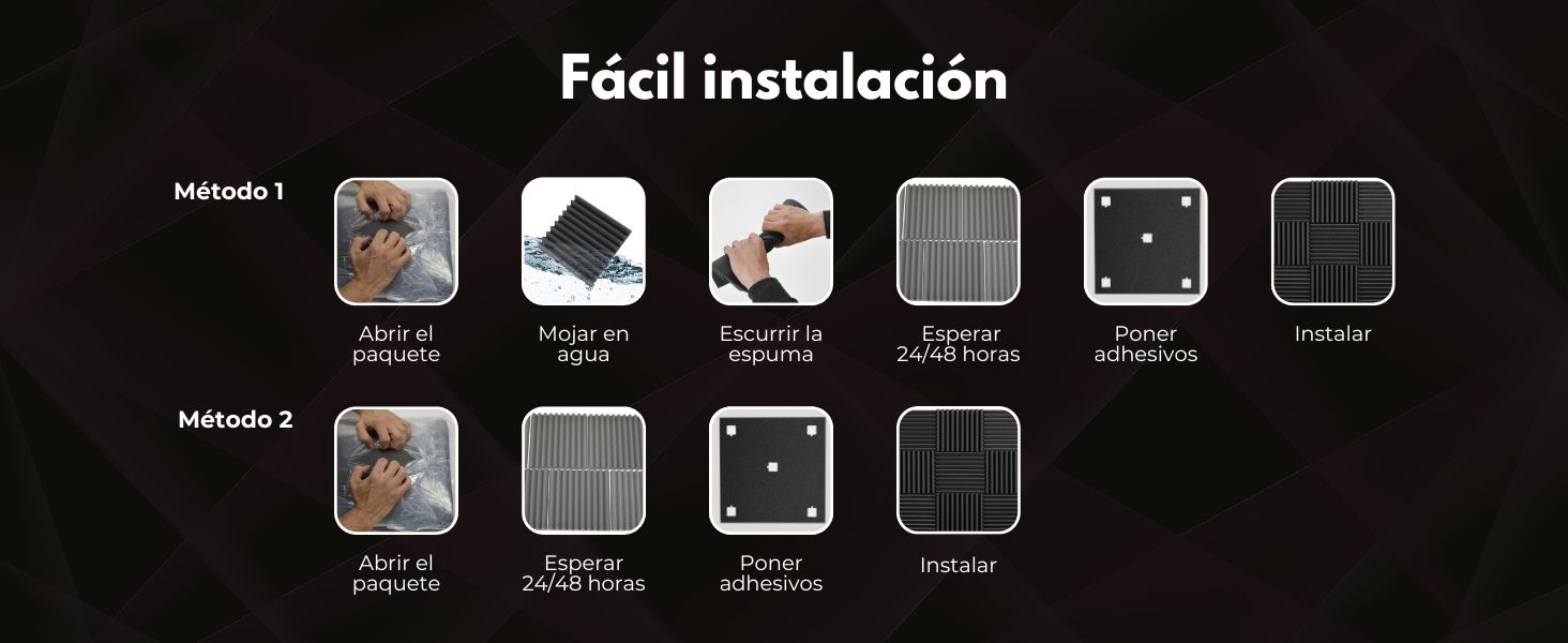 Insonorizacion acustica y facil instalación