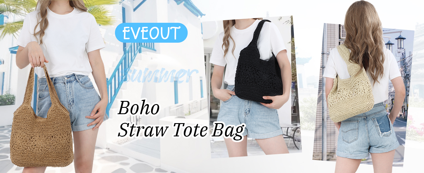 Bolso Tote Rafia para Mujer