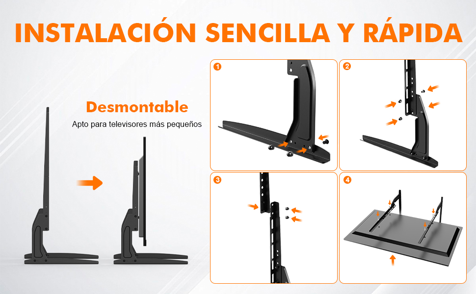 soporte tv mesa
