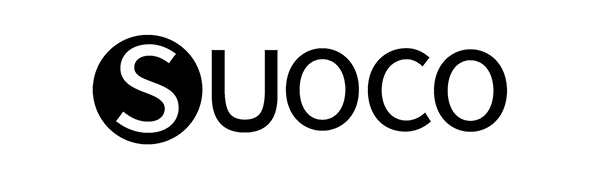 en texto negro «SUOCO» sobre fondo blanco, con una «S» circular grande y letras mayúsculas para «UOCO»