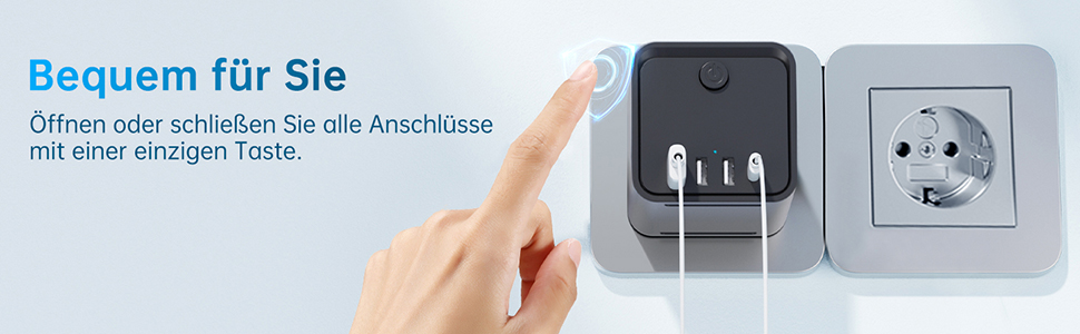 Cubo Enchufe Multiple con Interruptor