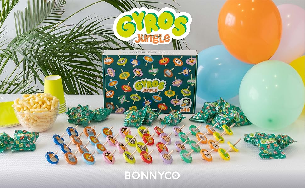 Pack de 40 peonzas niños ideales como detalles cumpleaños niños
