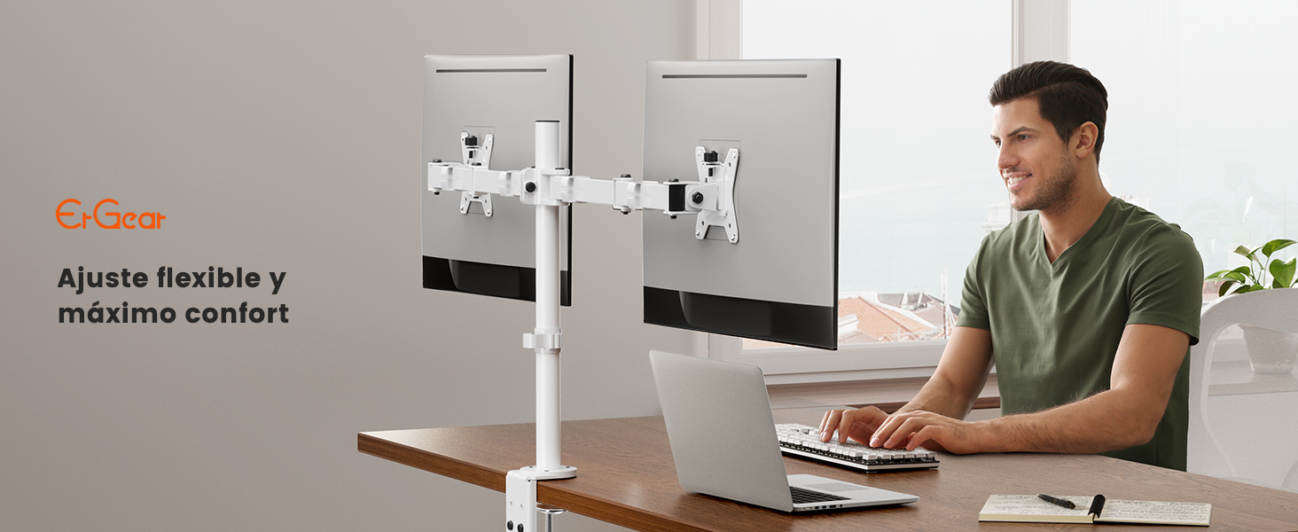 Soporte Monitor Doble