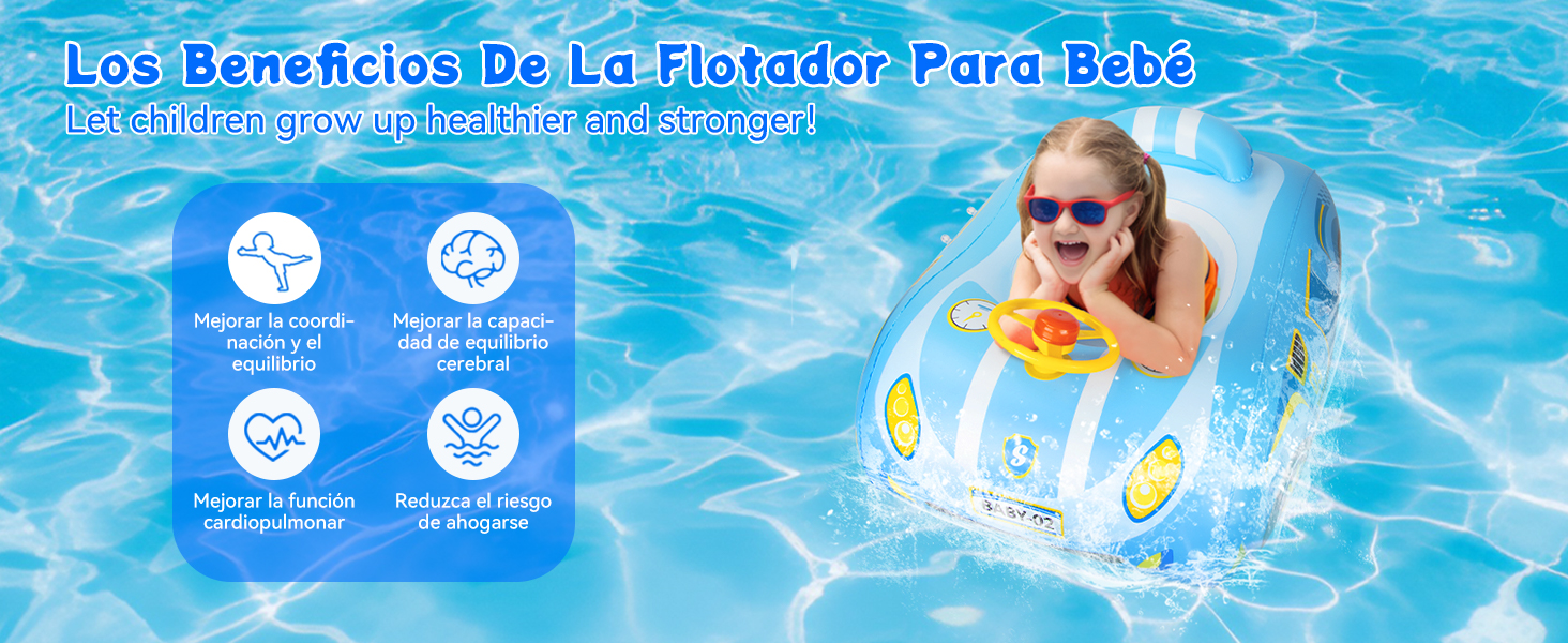 flotador con sombrilla bebe