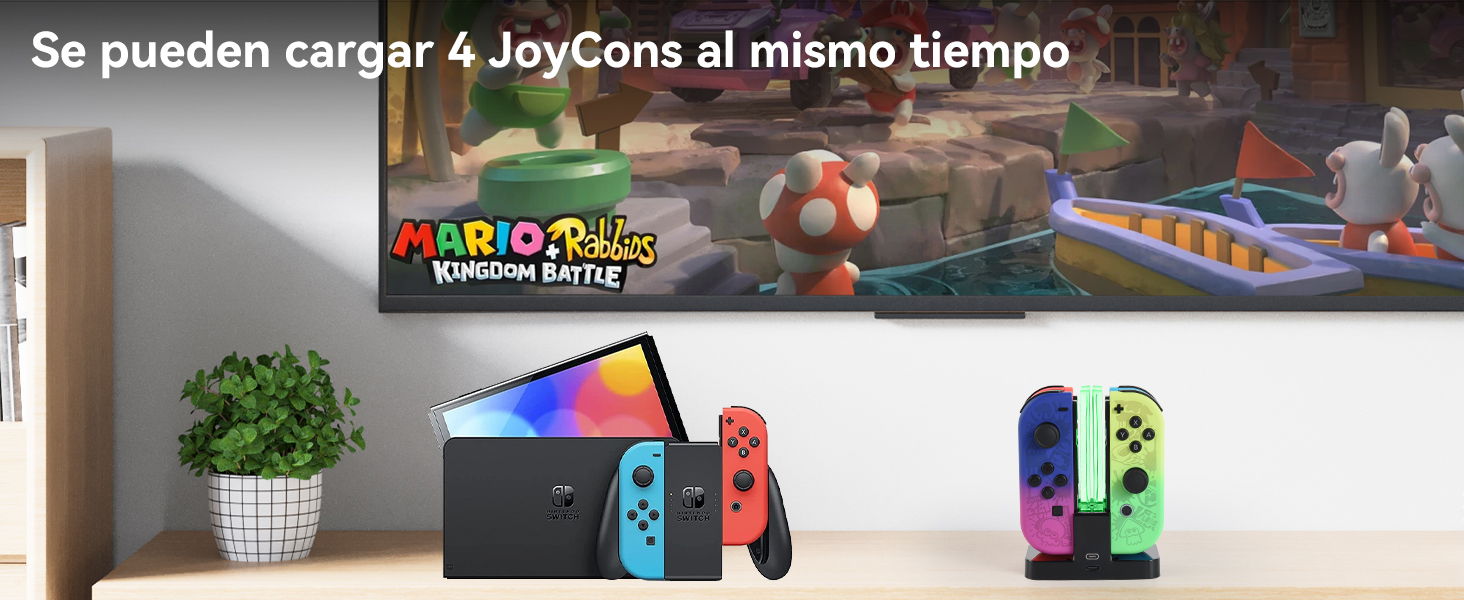 Base de Carga para Switch 4 en 1 Cargador