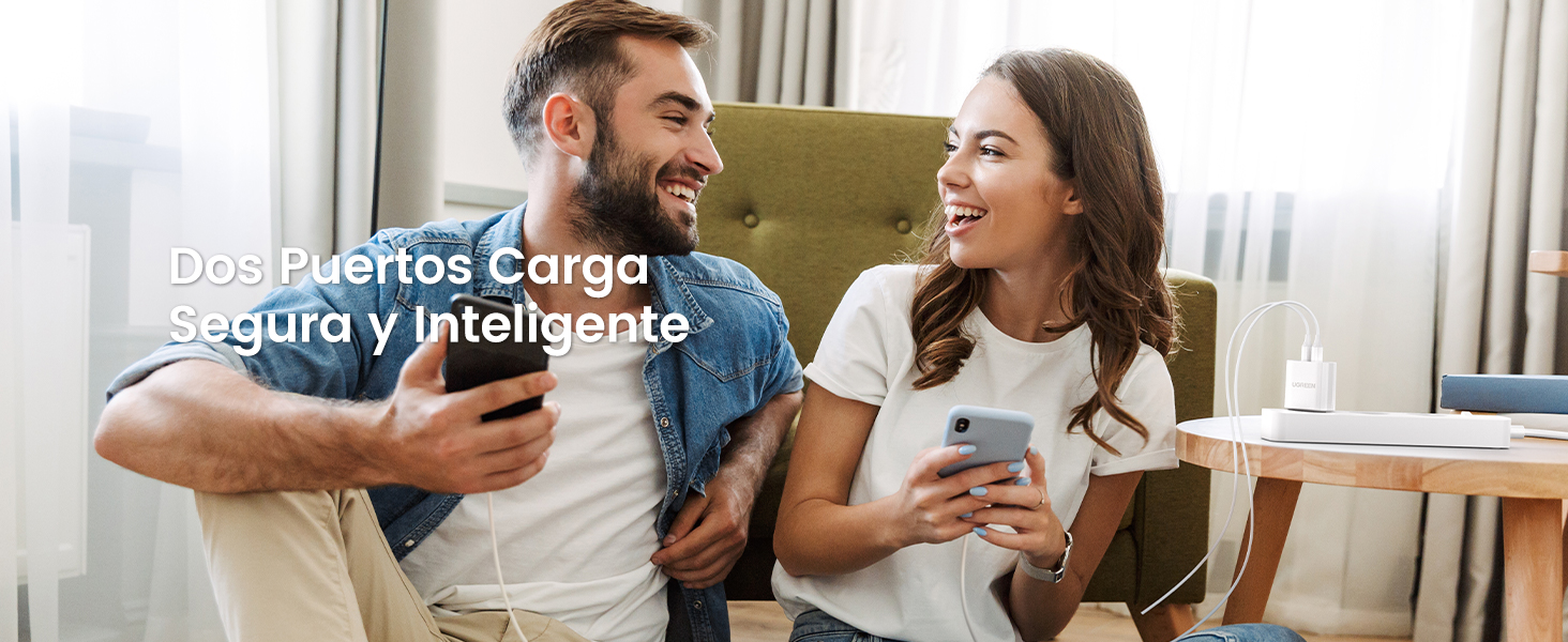 cargador dos usb carga seguro y inteligente