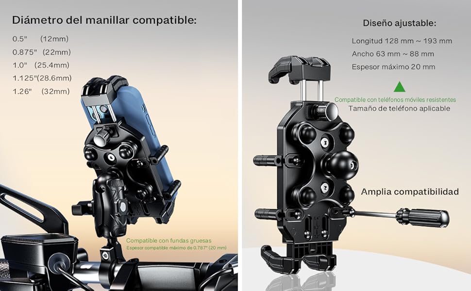 soporte movil moto