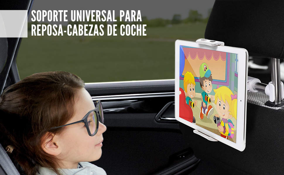 soporte, reposa cabeza, coche, asiento, Tablet, móvil, mesa, escritorio, cama, flexible, clip
