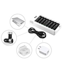 Cargador de Pilas Recargables AA AAA
