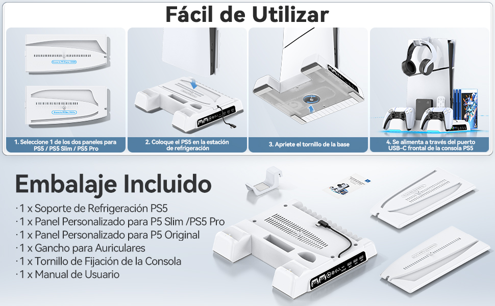 Soporte para PS5 y PS5 Slim