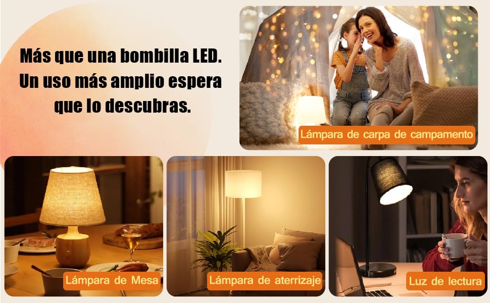 Bombillas recargables para lámparas