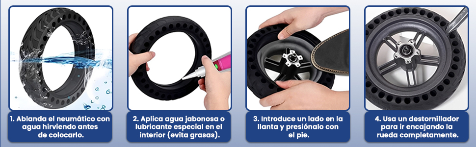ruedas para patinete xiaomi