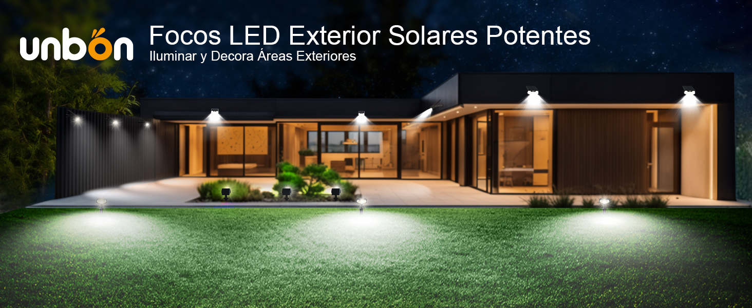 focos solares para exterior