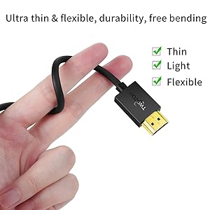 Weiches und Ultra dünnes HDMI Kabel