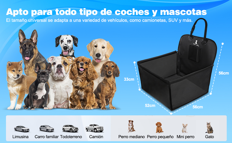 Asiento de Coche para Mascota