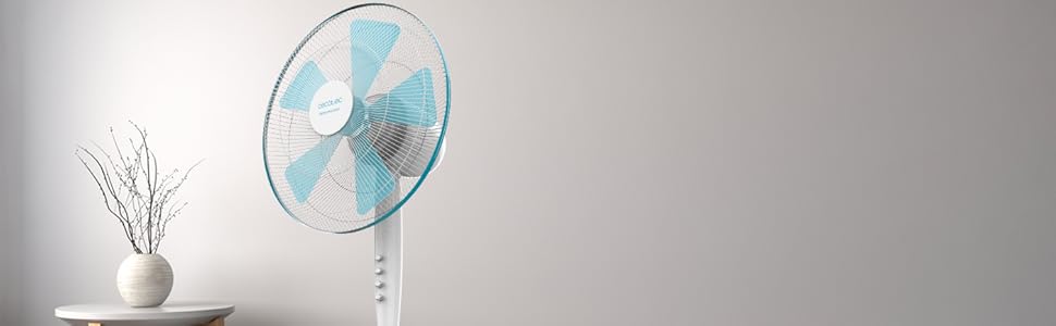 Ventilador, ventilador vertical, ventilador de pie, ventilador de pedestal, ventilador blanco