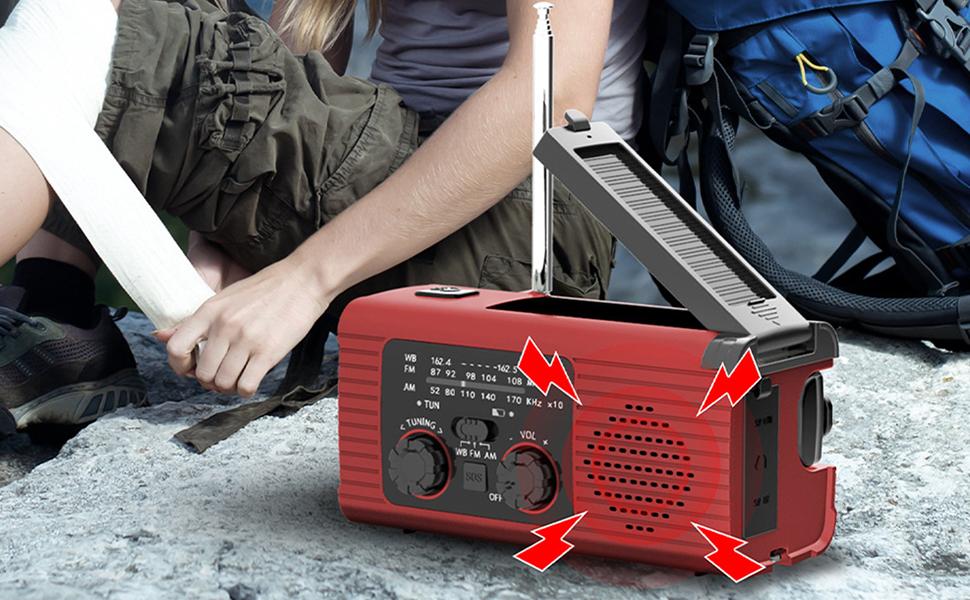 Radio meteorológica con manivela,Radio con manivela