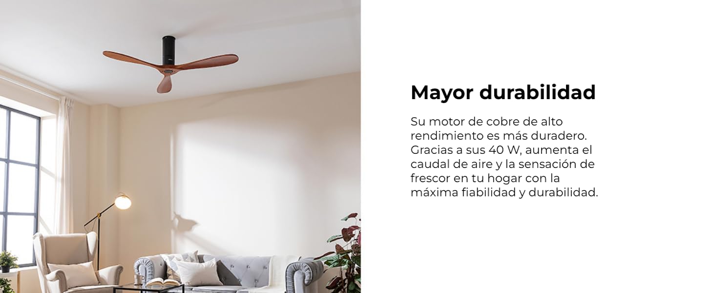 ventiladores de techo; ventiladores de techo con luz; lampara cecotec; EnergySilence Aero 570