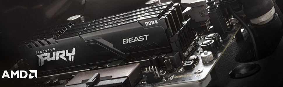 ddr4 ram, ram, ddr4, memory, desktop memory, beast, fury, kingston