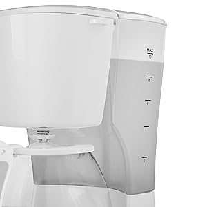 Incluye un cómodo filtro oscilante con filtro para café lavable