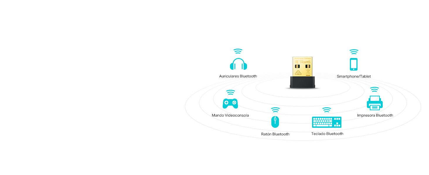 Archer T2UB Nano - Adaptador USB AC600 Nano Wi-Fi Bluetooth 4.2