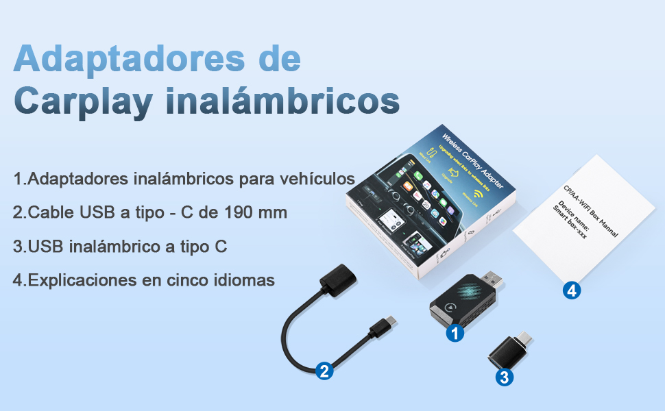 Inalámbricos CarPlay Adapter car