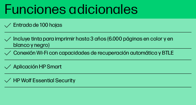 funciones adicionales