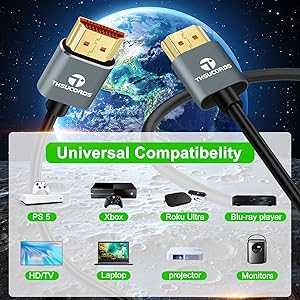 Thsucords 8K 4K Cable HDMI Ultra Delgado