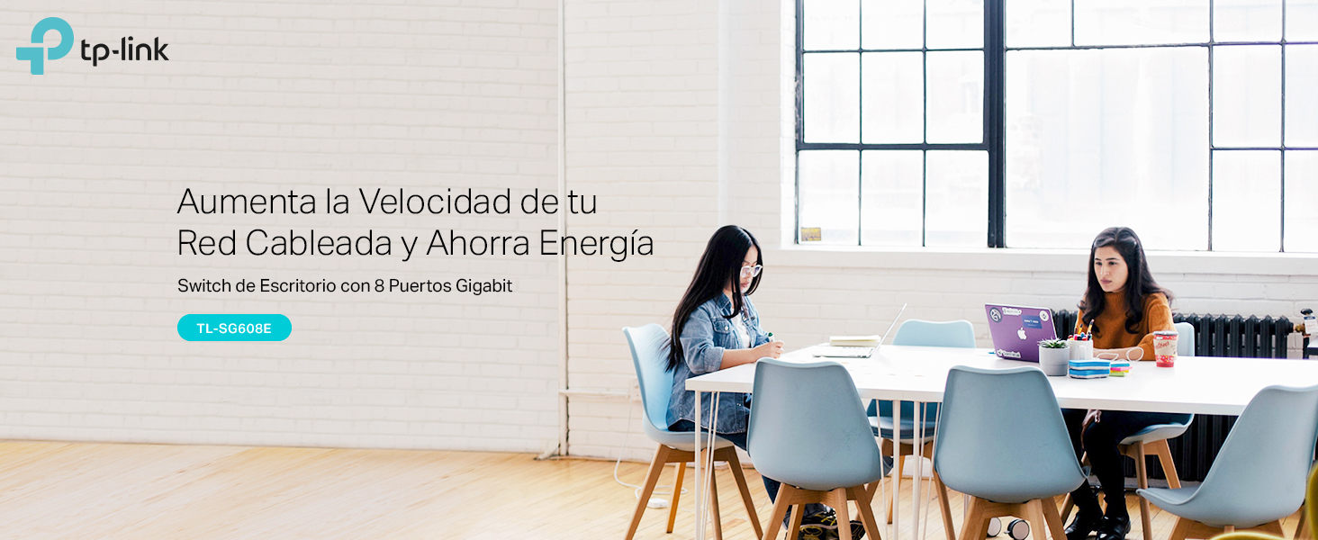 TL-SG608E - Switch de Escritorio Gigabit de 8 Puertos, Carcasa Metálica