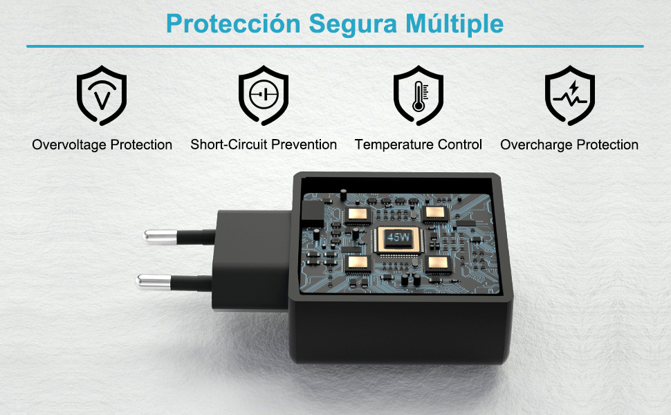 45W USB C Cargador Rapido Samsung