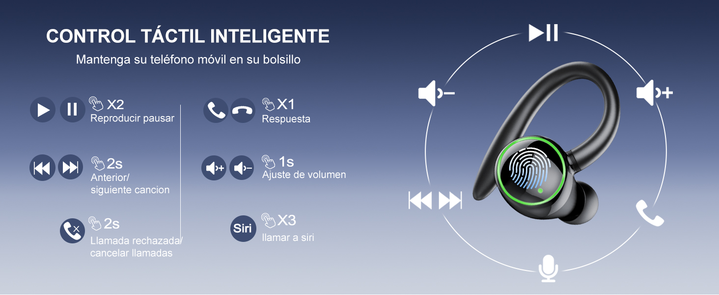 auriculares hifi running auriculares inalambricos/